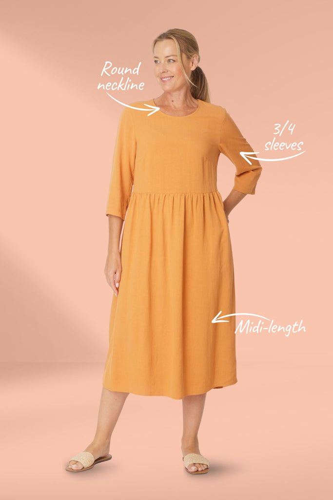 Luna Sky Anya Dress Pumpkin From BoxHill