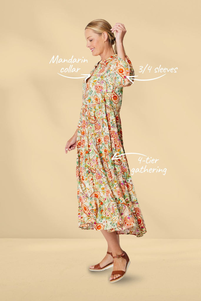Luna Sky Kiara Tiered Dress Floral From BoxHill