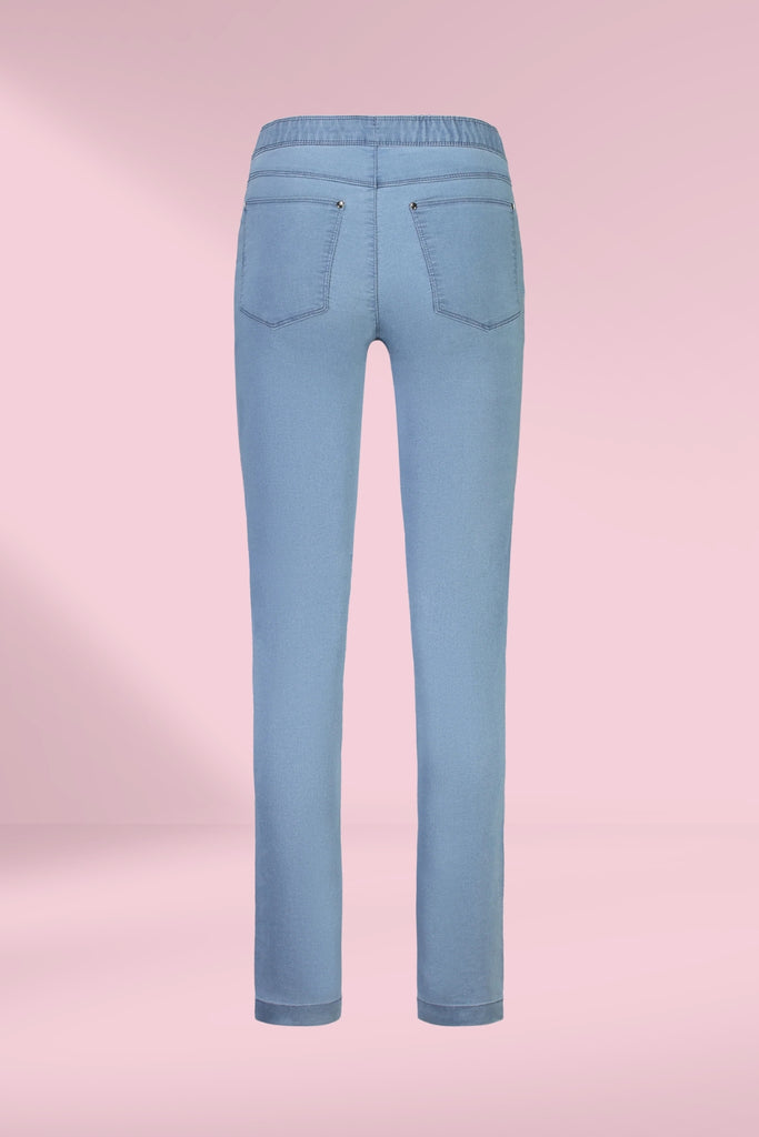 Macjays California Stretch Denim Pull On Jeans Chambray From BoxHill