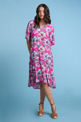 Madly Sweetly Ashley Bloom Dress Fuchsia From BoxHill