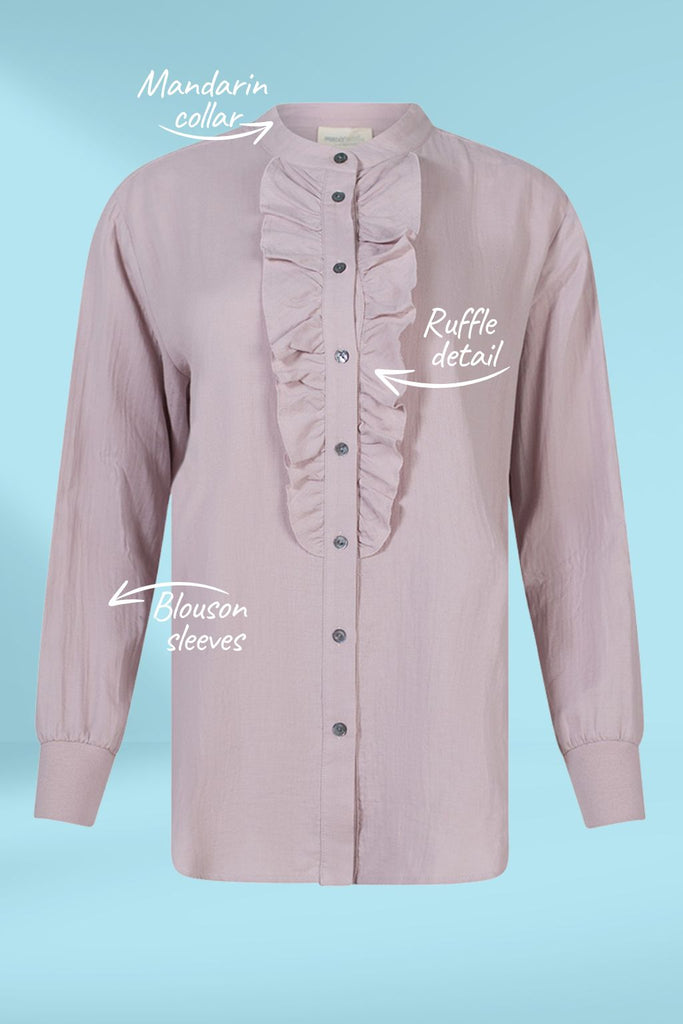 Madly Sweetly Flume Shirt Mauve Pink From BoxHill