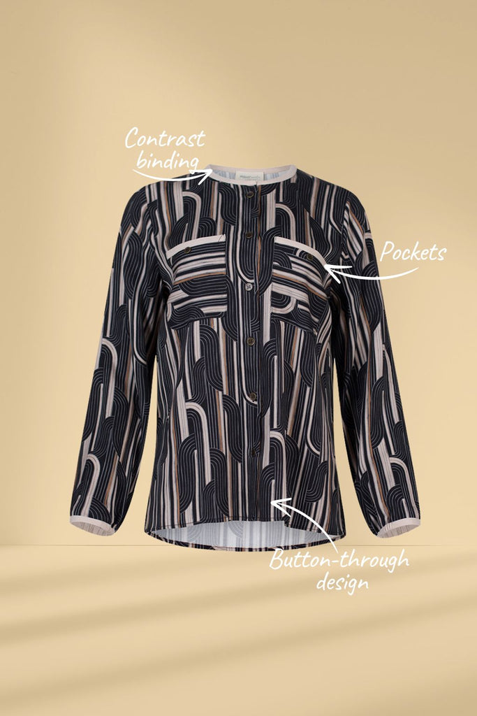 Madly Sweetly Freefall Top Black Multi From BoxHill