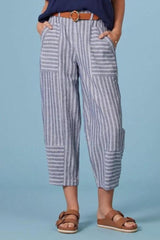 Madly Sweetly Hotline Pants Navy Stripe From BoxHill