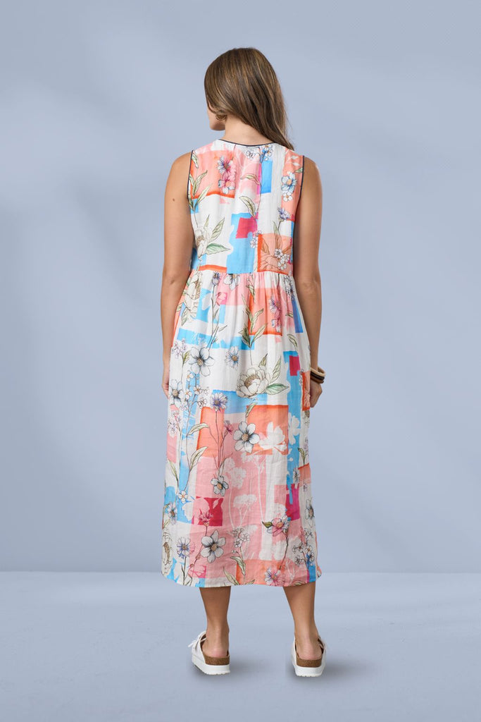 PRE-ORDER Madly Sweetly Melody Midi Dress Pink Multi From BoxHill