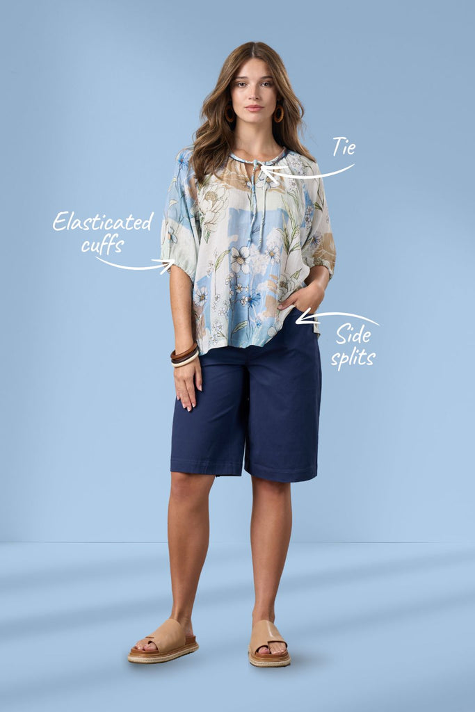 PRE-ORDER Madly Sweetly Melody Top Sage Multi From BoxHill