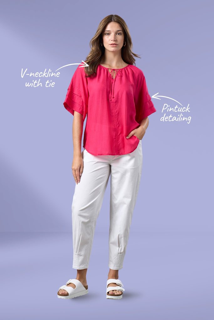PRE-ORDER Madly Sweetly Parallel Top Magenta From BoxHill
