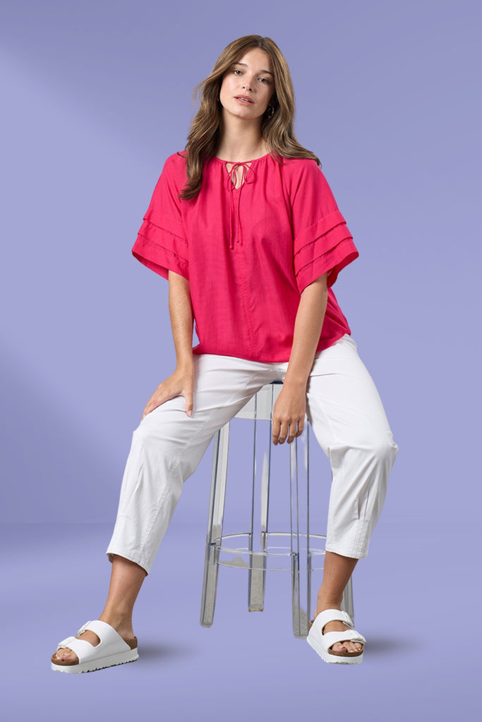 PRE-ORDER Madly Sweetly Parallel Top Magenta From BoxHill
