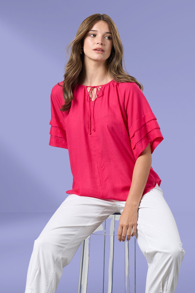 PRE-ORDER Madly Sweetly Parallel Top Magenta From BoxHill