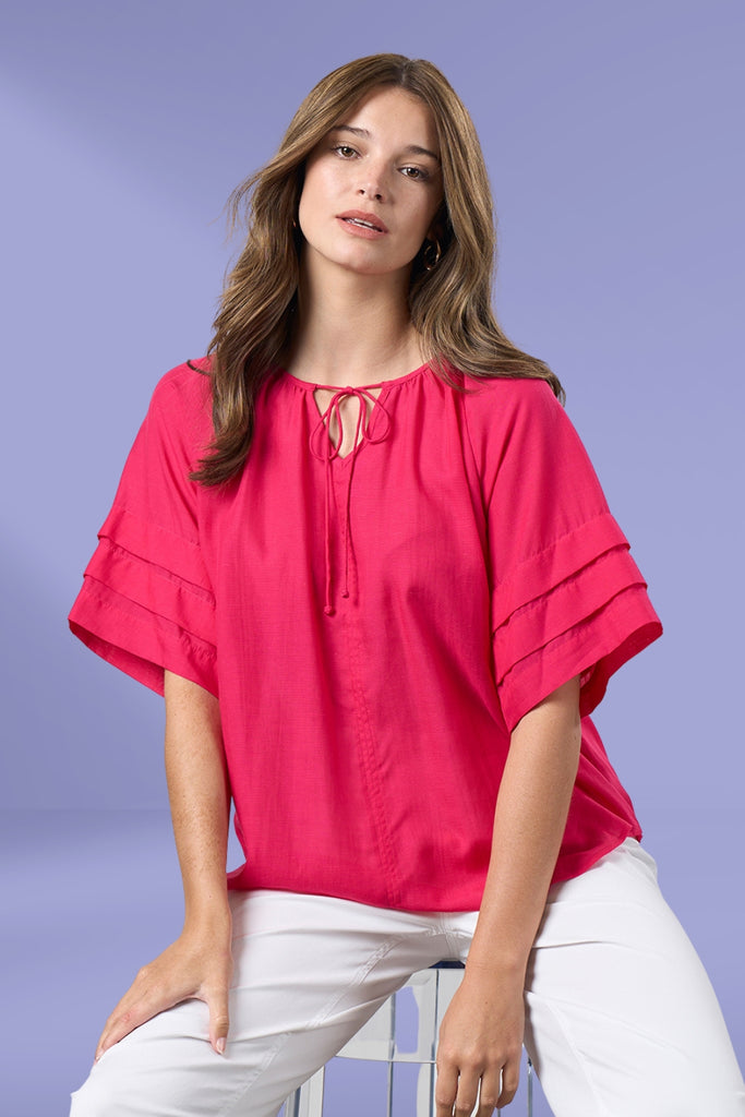 PRE-ORDER Madly Sweetly Parallel Top Magenta From BoxHill