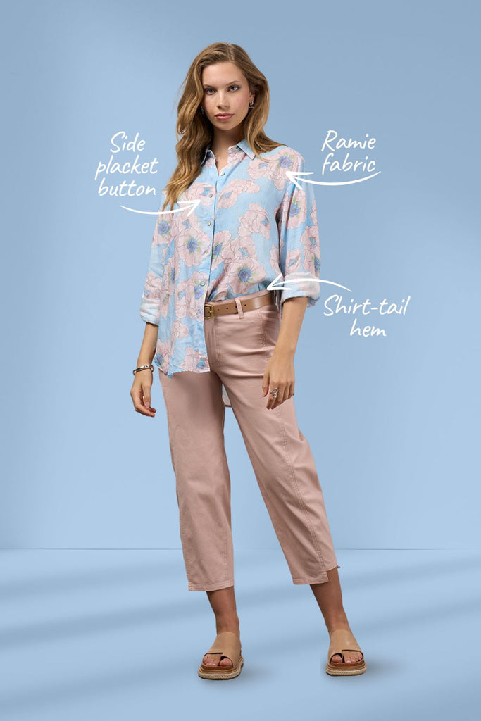 PRE-ORDER Madly Sweetly Poetic Shirt Eggshell Multi From BoxHill