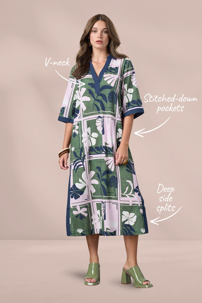 PRE-ORDER Madly Sweetly Silhouette Dress Jungle Multi From BoxHill