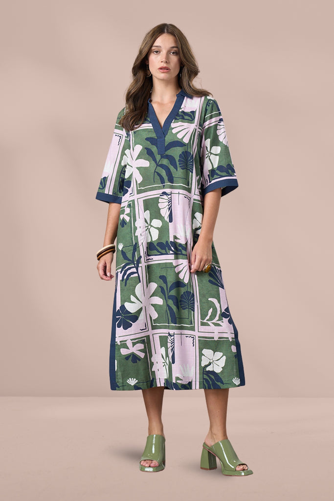PRE-ORDER Madly Sweetly Silhouette Dress Jungle Multi From BoxHill