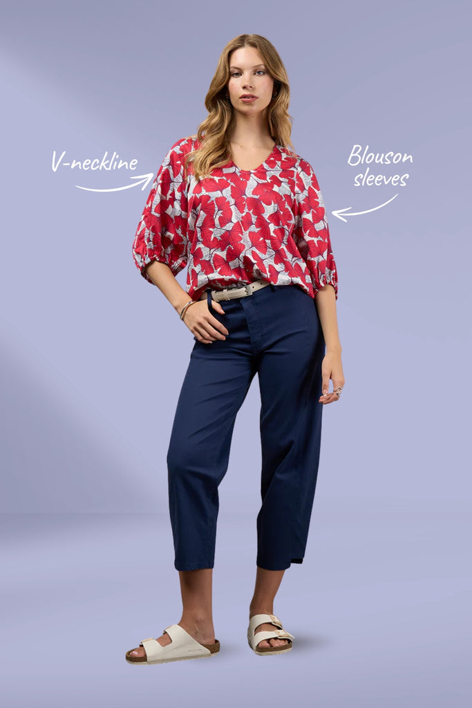 PRE-ORDER Madly Sweetly Take Flight Top Poppy Multi From BoxHill