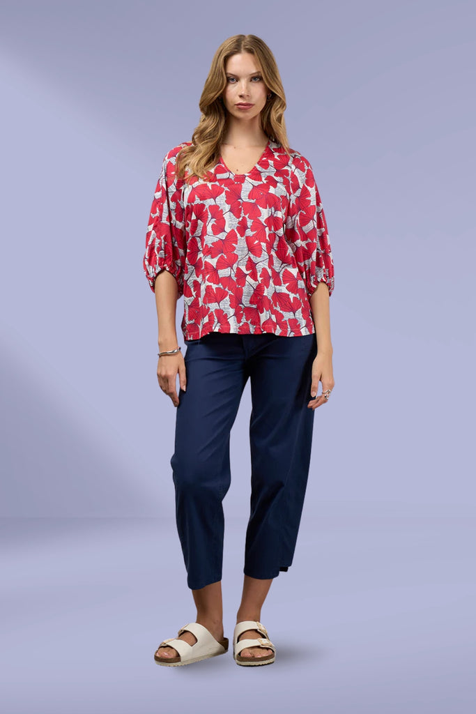 PRE-ORDER Madly Sweetly Take Flight Top Poppy Multi From BoxHill