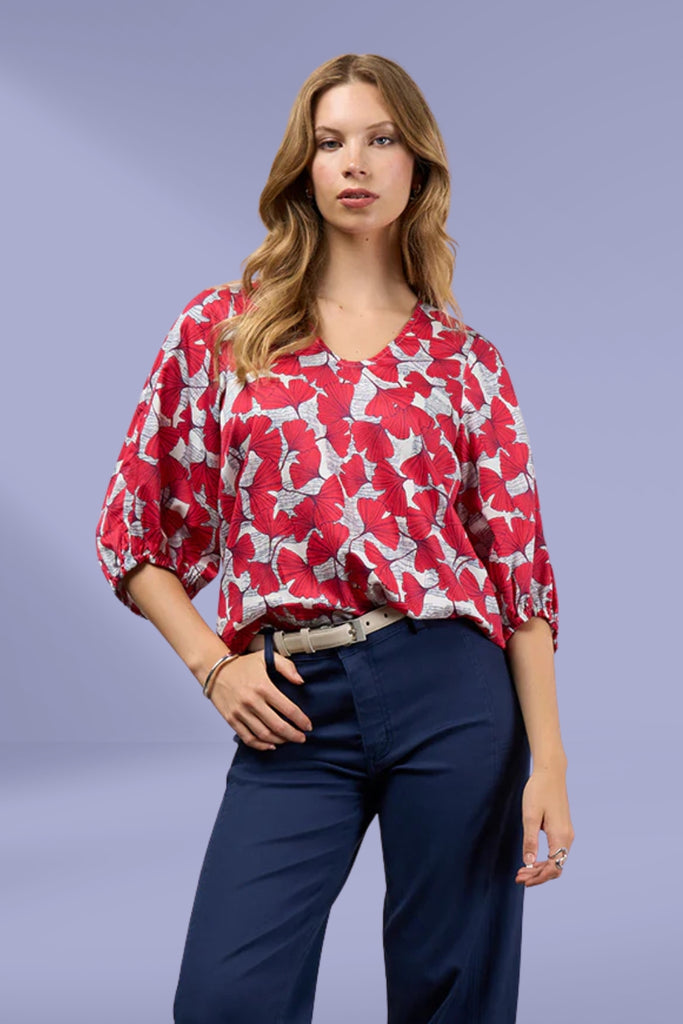PRE-ORDER Madly Sweetly Take Flight Top Poppy Multi From BoxHill