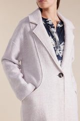 Marco Polo Long Sleeve Boiled Wool Coat Oatmeal From BoxHill