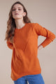 Marco Polo Longline Boiled Wool Sweater Amber From BoxHill