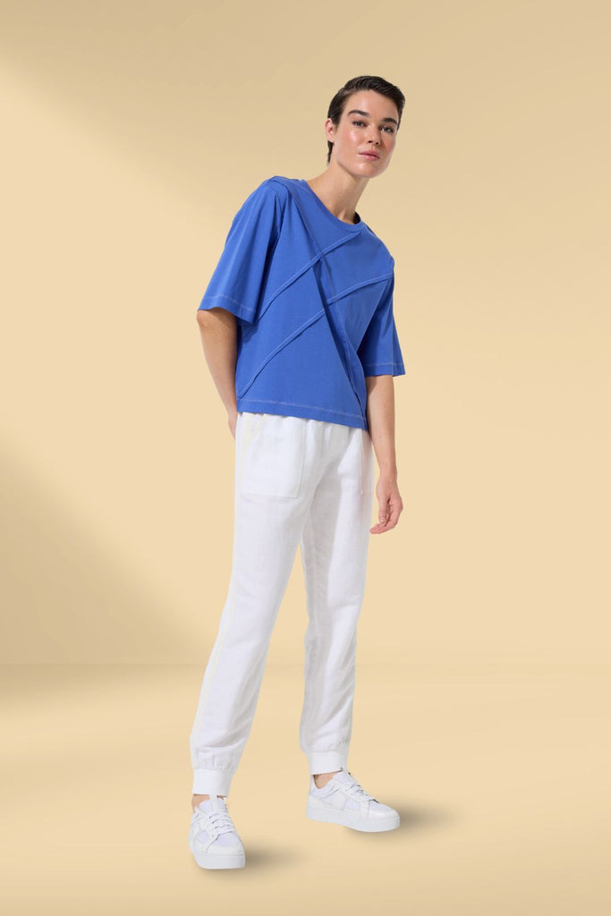 Marco Polo Pinstitch Tee Blue Mist From BoxHill