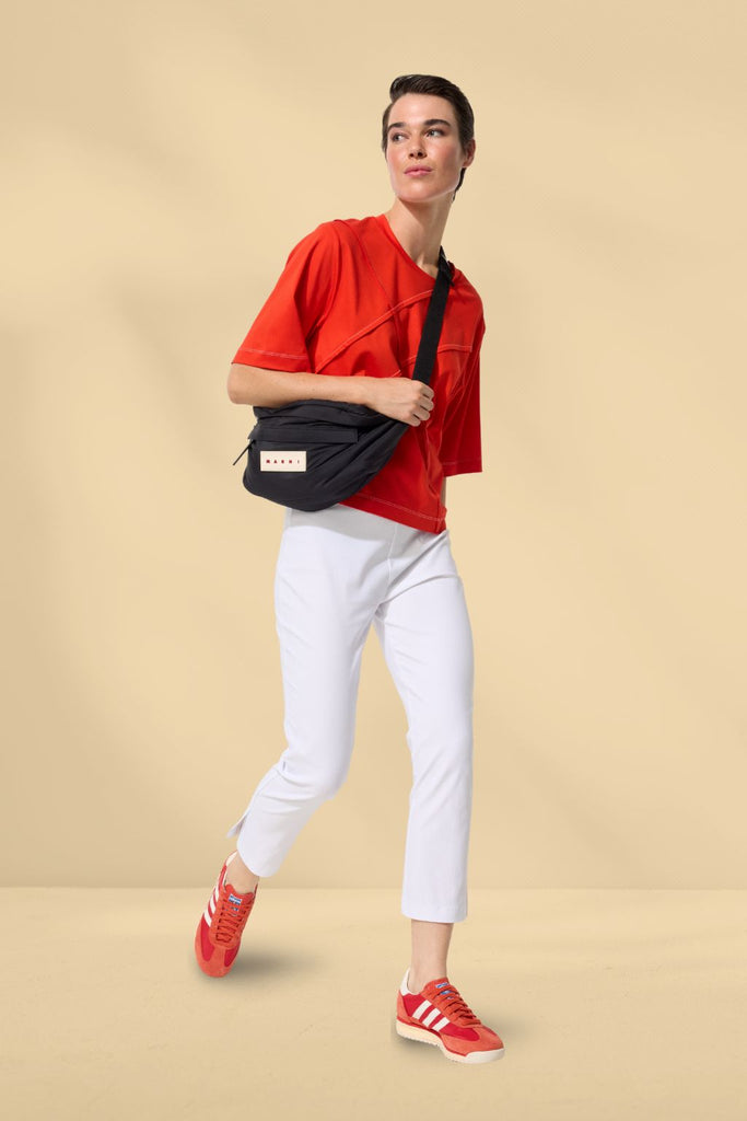 Marco Polo Pinstitch Tee Imperial Red From BoxHill