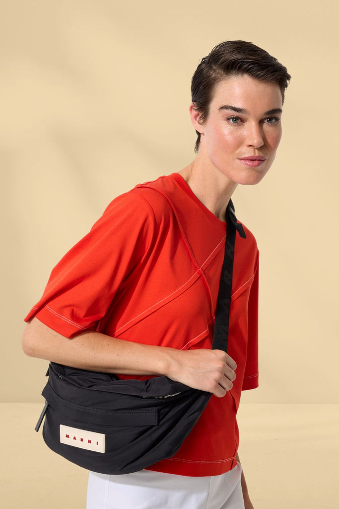 Marco Polo Pinstitch Tee Imperial Red From BoxHill