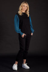 Mi Moso Abigail Top Houndstooth From BoxHill