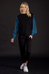 Mi Moso Abigail Top Houndstooth From BoxHill