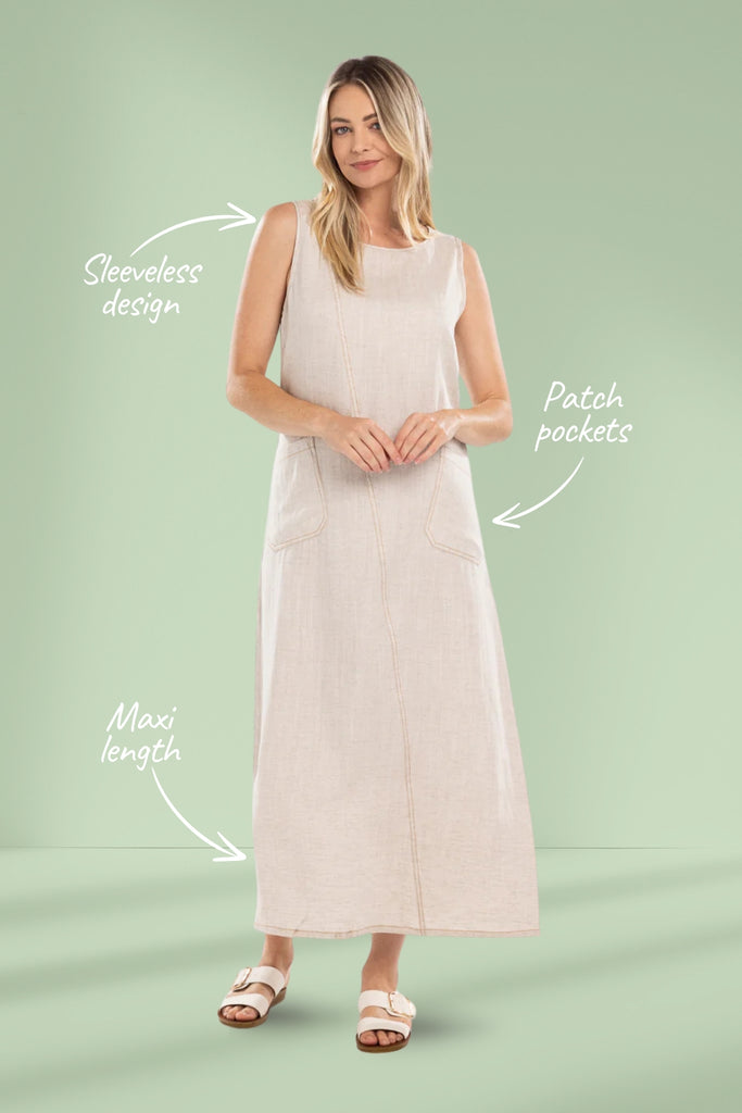 Mi Moso Ava Dress Linen From BoxHill
