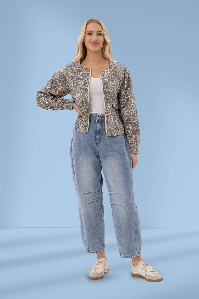 Mi Moso Barrell Jeans Light Blue Wash From BoxHill