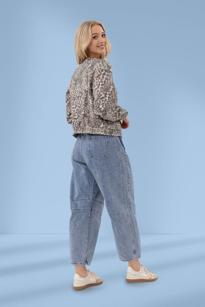 Mi Moso Barrell Jeans Light Blue Wash From BoxHill