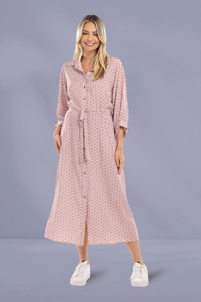 Mi Moso Dani Dress Mosaic Print From BoxHill