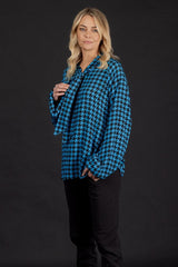 Mi Moso Emily Top Houndstooth From BoxHill