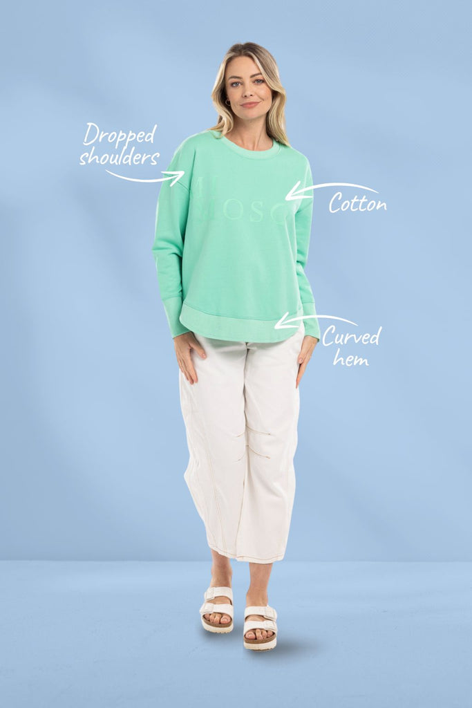 Mi Moso Ena Sweat Green From BoxHill