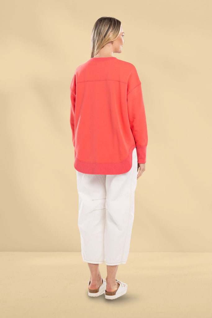 Mi Moso Ena Sweat Raspberry From BoxHill