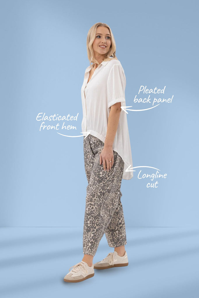 Mi Moso Gemini Shirt White From BoxHill