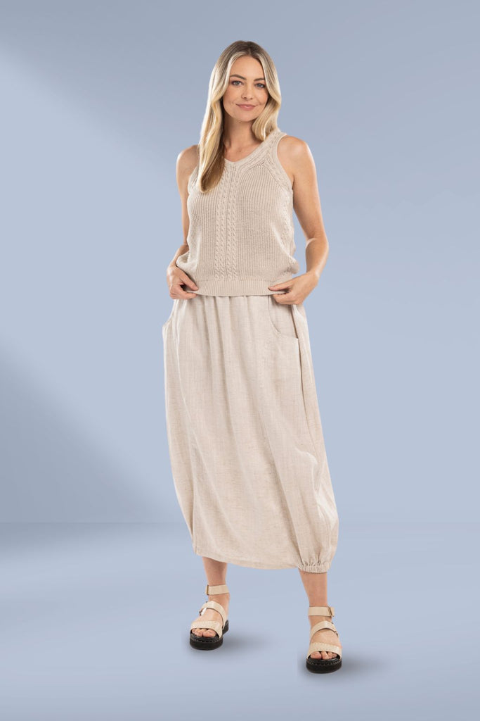 Mi Moso Ida Barrell Skirt Linen From BoxHill