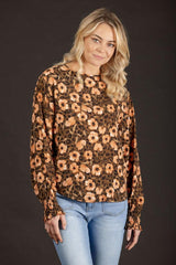Mi Moso Lucy Top Autumn Floral From BoxHill