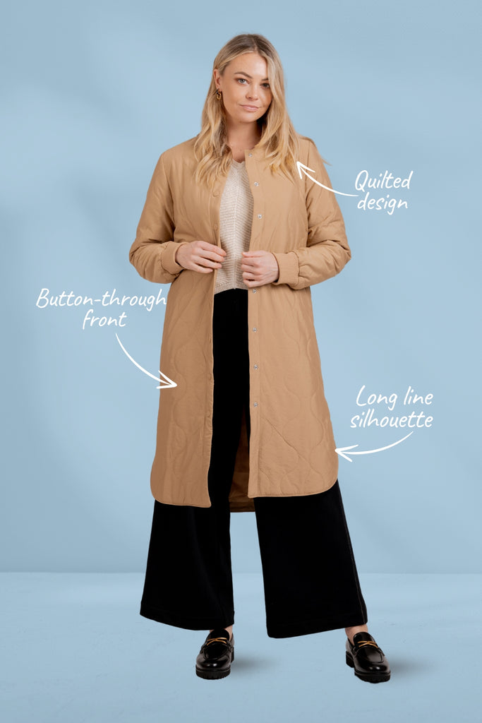 Mi Moso Sonya Coat Oat From BoxHill