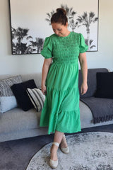 Mi Moso Violet Dress Green From BoxHill