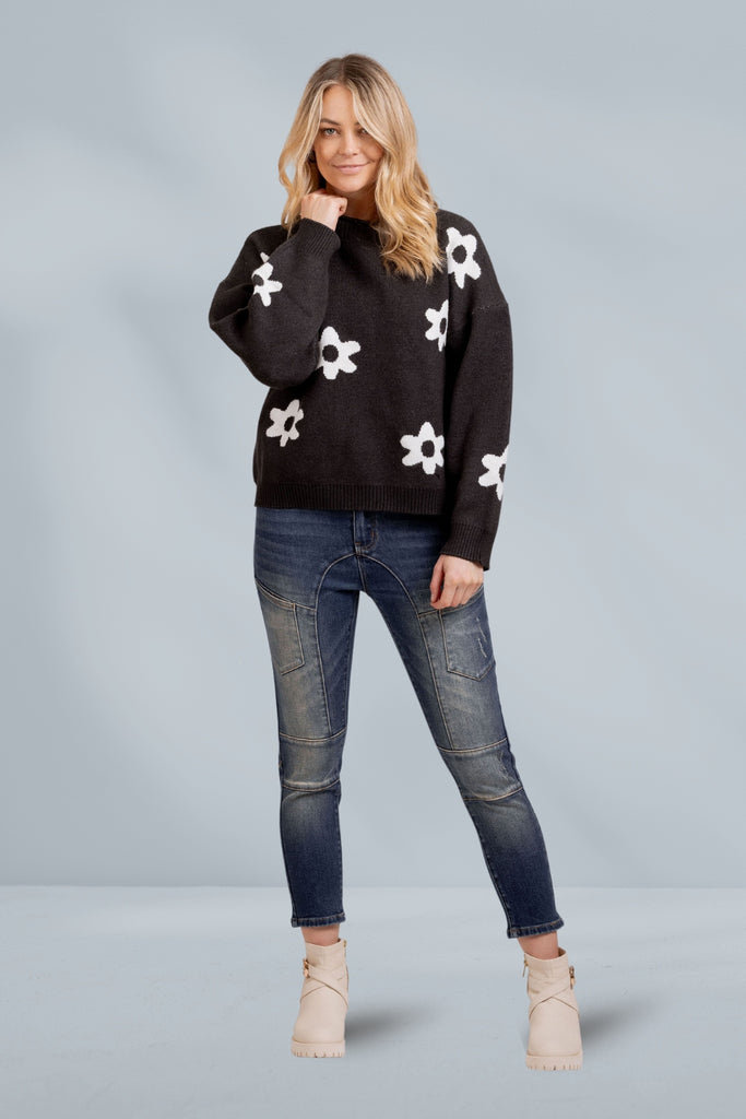 Mi Moso Zoe Knit Charcoal From BoxHill