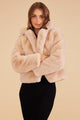 Minkpink Naomi Fur Jacket Oatmeal From BoxHill