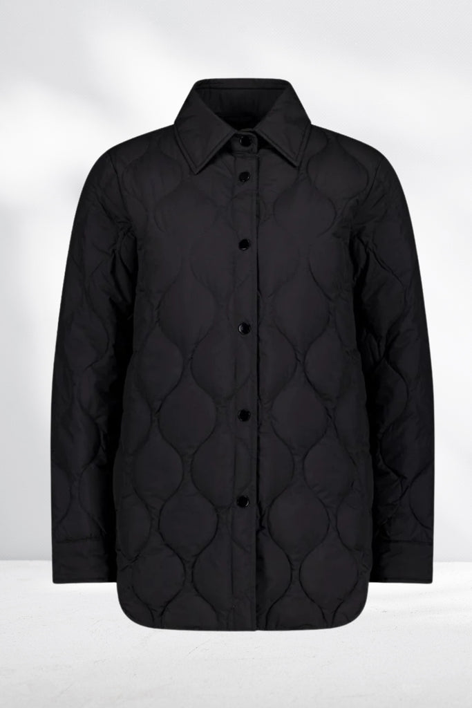 Moke Ash Down Overshirt Black From BoxHill
