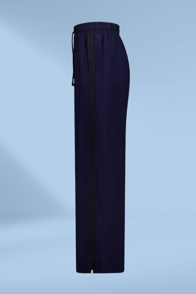 PRE-ORDER Moke Indiana Wide Leg Pants Navy with Black From BoxHill
