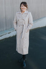 Moke Kim Trench Coat Taupe From BoxHill