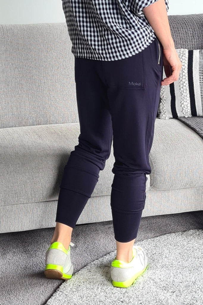 Moke Violet Pants Navy From BoxHill