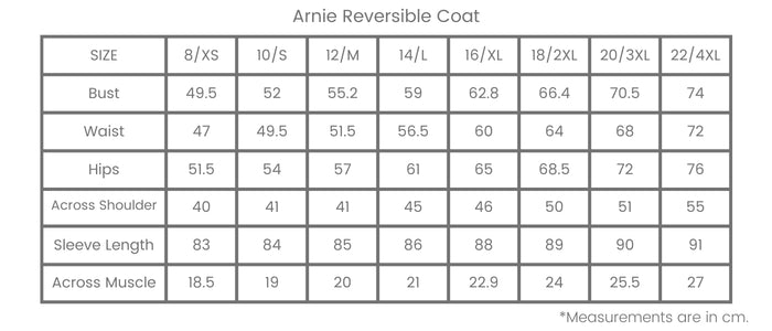 Size Chart for