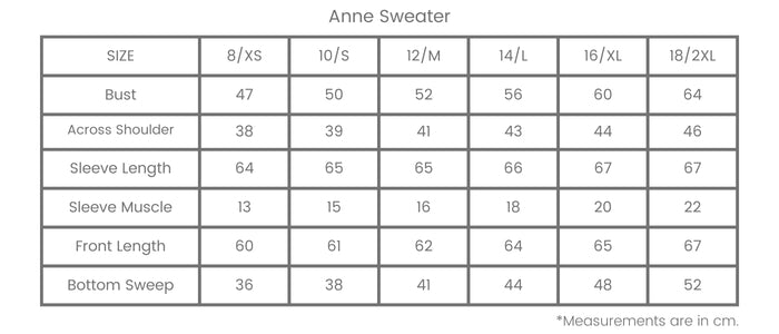 Size Chart for