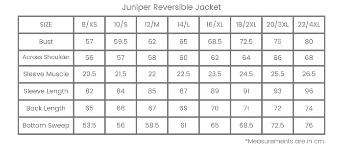 Size Chart for