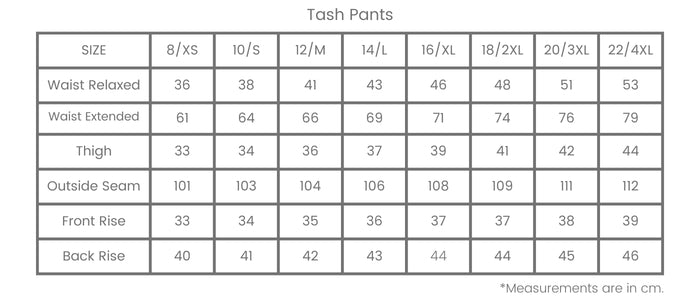 Size Chart for