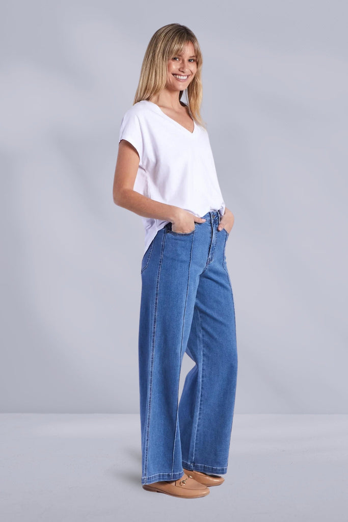 Monaco Arden Jeans Blue Wash From BoxHill