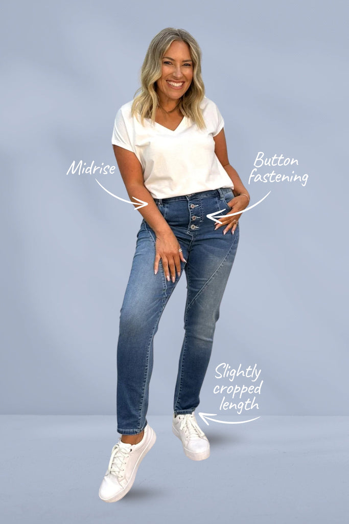 Monaco Jason Jeans Light Blue Wash From BoxHill